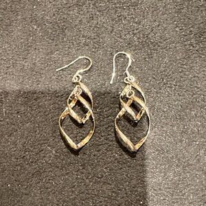Elegant Silver Sterling Dangle Earrings